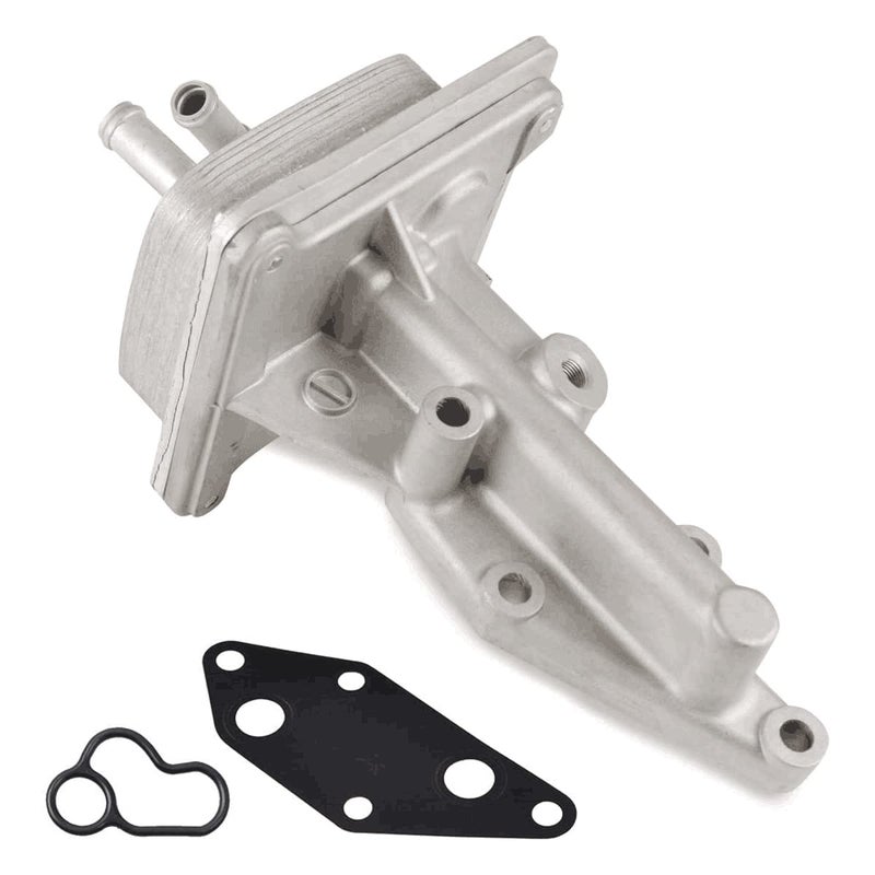 RANSOTO Engine Oil Cooler Kit with Gasket Compatible with 2007-2013 Nissan Altima 2008-2013 Rogue 2007-2011 Sentra L4 2.5L Replaces 21300-JA06A 21304-JA00A 918-402 - Image 1